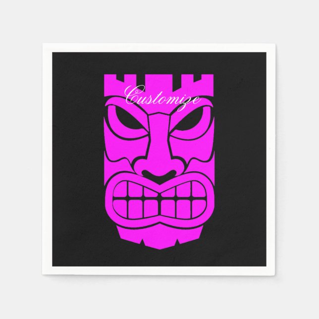 Servilleta De Papel Escultura rosa de Tiki Thunder_Cove (Anverso)