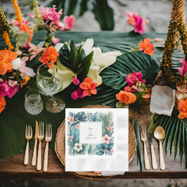 Servilleta De Papel Esencia tropical almuerzo acuñado