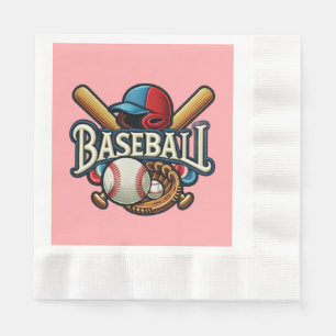 Servilleta De Papel Esencias clásicas de béisbol / Elegante leyenda re