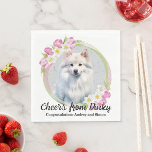 Servilleta De Papel Eskimo Dog Boda Napkins Con Perros Foto