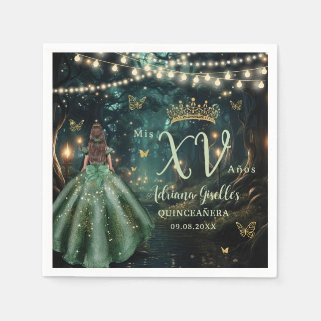 Servilleta De Papel Esmeralda Esmeralda Esmeralda Escándalo Vestido Qu (Anverso)