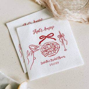 Servilleta De Papel Eso es amor Ducha de regalos de boda de pizza dibu