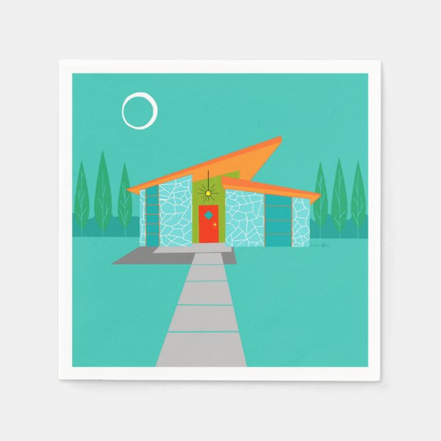 Servilleta De Papel Espacio Edad Personalizado Casa Cocktail Napkins (Anverso)