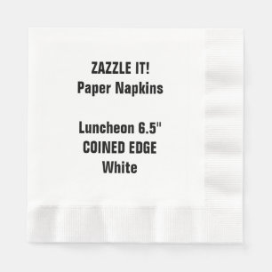 Servilleta De Papel Espacio en blanco acuñado BLANCO de encargo de la