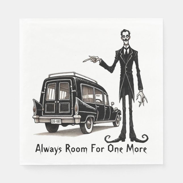 Servilleta De Papel Espacio para uno más (Anverso)