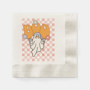 Servilleta De Papel espantoso y espeluznante diseño de fantasmas retro
