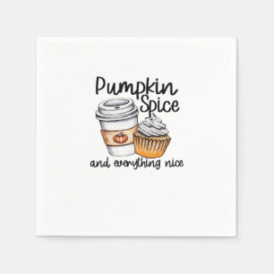 Servilleta De Papel Especias De Calabaza Y Todo Lo Bonito Tre Gracioso