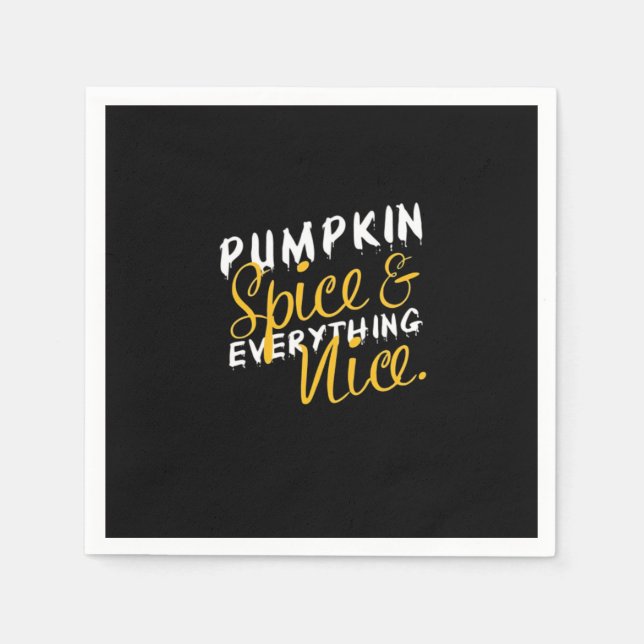 Servilleta De Papel Especie De Calabaza Y Todo Lo Bueno Impresión Esen (Anverso)