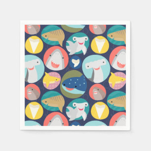 Servilleta De Papel Especie de tiburón mate