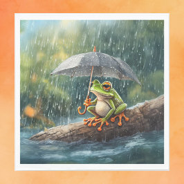 Servilleta De Papel Espectacular fiesta de cumpleaños de la rana del C