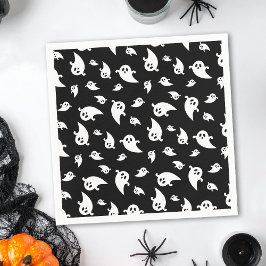 Servilleta De Papel Espeluznante Patrón Fantasma En Halloween Decorati