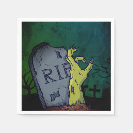 Servilleta De Papel Espeluznante Scary Zombie Hand Grave Party Hallowe