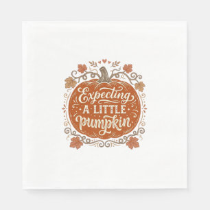 Servilleta De Papel Esperando una pequeña calabaza de otoño Camiseta d