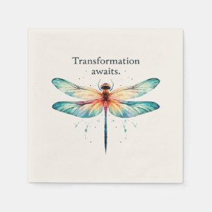 Servilleta De Papel Esperanzas de transformación - Dragonfly artístico