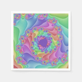 Servilleta De Papel Espiral arcoiris pastel