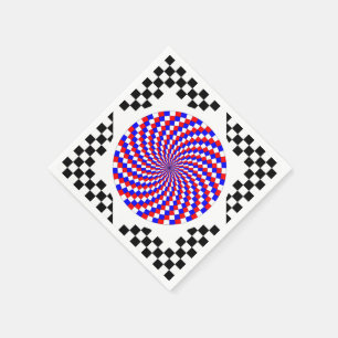 Servilleta De Papel Espiral azul blanco rojo de Kenneth Yoncich