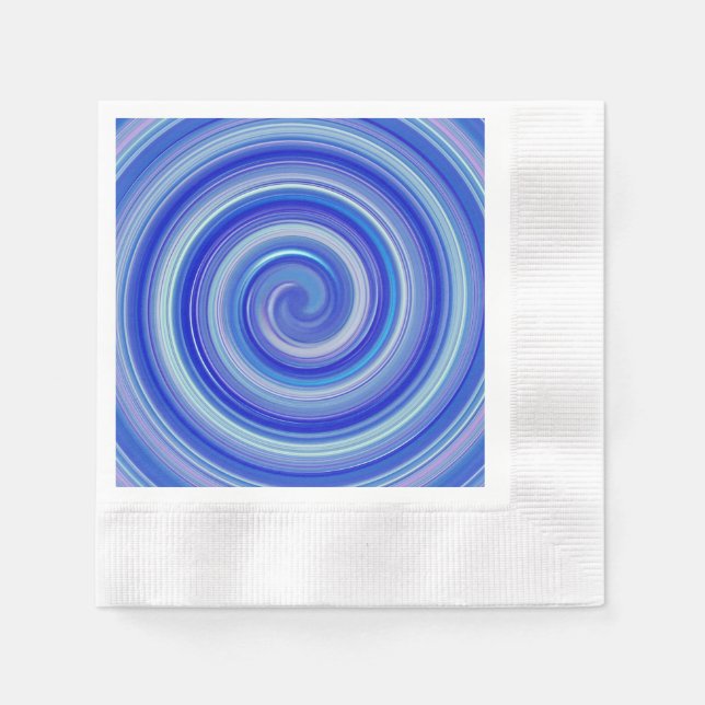 Servilleta De Papel Espiral azul brillante (Anverso)