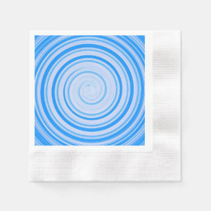 Servilleta De Papel Espiral blanca y azul