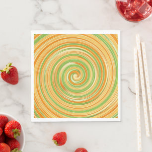 Servilleta De Papel Espiral de colores de cítricos divertidos