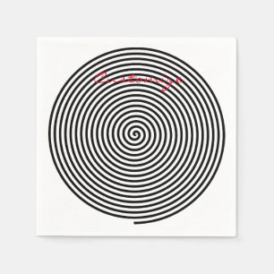 Servilleta De Papel Espiral de hipnosis redonda Thunder_Cove