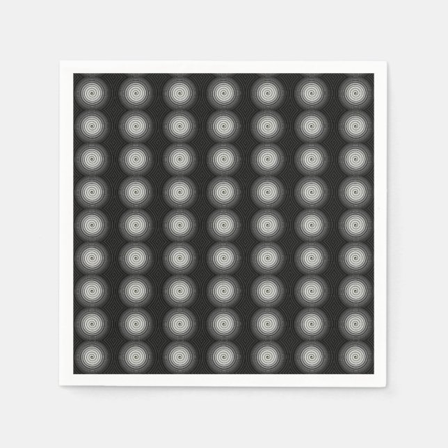 Servilleta De Papel Espiral negra y blanca (Anverso)