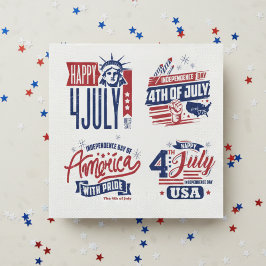 Servilleta De Papel Espíritu de independencia 4 de julio