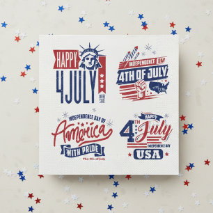Servilleta De Papel Espíritu de independencia 4 de julio