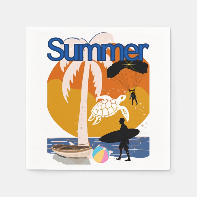 Servilleta De Papel Espíritu de verano (Anverso)