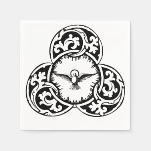 Servilleta De Papel Espíritu Santo Doble símbolo cristiano