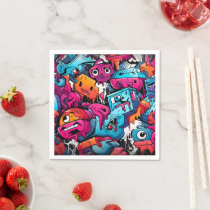 Servilleta De Papel Esplusa de arte callejero de graffiti urbano