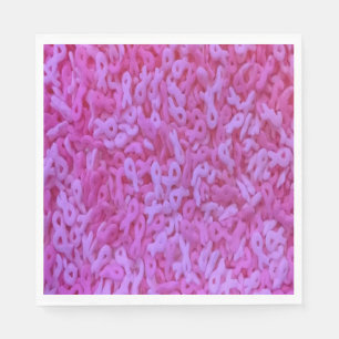 Servilleta De Papel Espoleta de cinta rosada