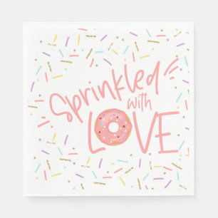 Servilleta De Papel Espolvoreado con Napkin de amor