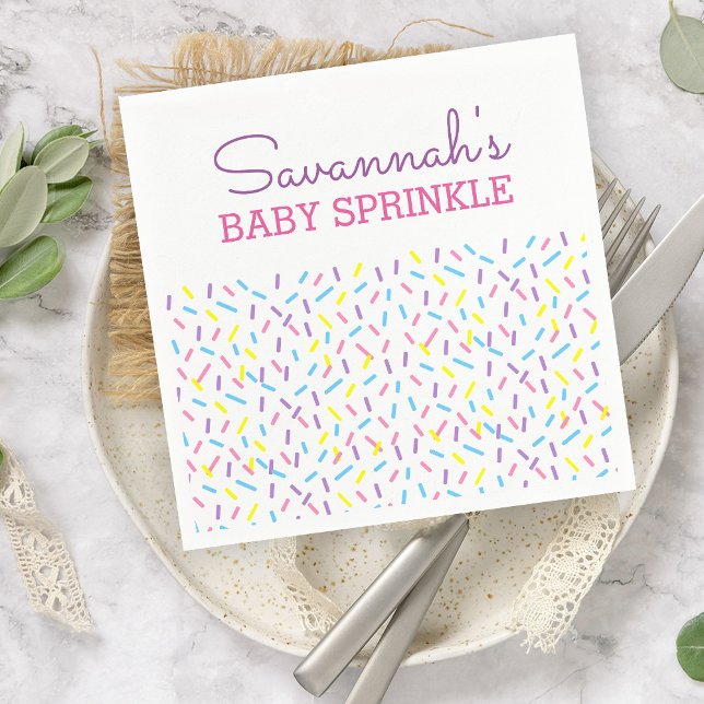 Servilleta De Papel Espolvorear Bebé Sprinkle Baby Shower Napkin (Subido por el creador)
