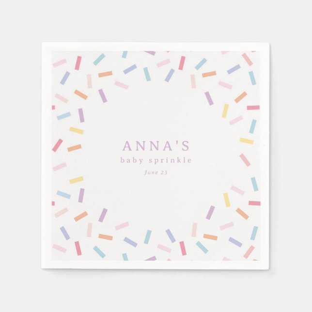 Servilleta De Papel Espolvorear la rociada del bebé (Anverso)