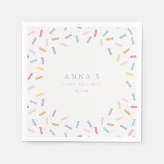 Servilleta De Papel Espolvorear la rociada del bebé (Anverso)