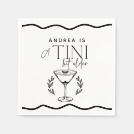 Servilleta De Papel Espreso | Martini | Cumpleaños del cóctel