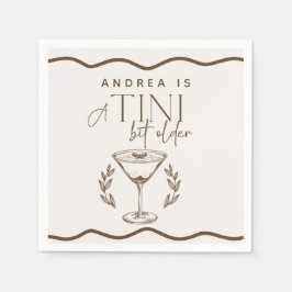 Servilleta De Papel Espreso | Martini | Cumpleaños del cóctel