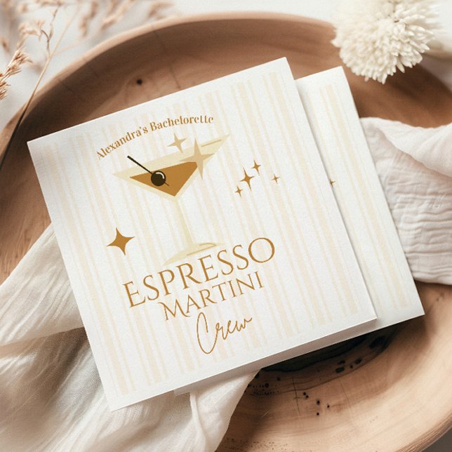 Servilleta De Papel Espresso Martini Bachelorette (Subido por el creador)