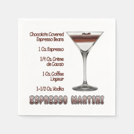 Servilleta De Papel Espresso Martini Cocktail Recipe Art