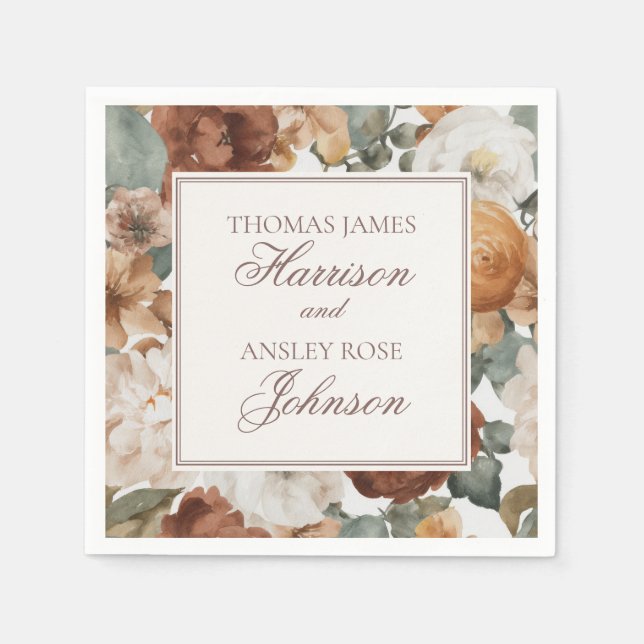 Servilleta De Papel Espresso Martini Love Brewing Coffee Wedding (Anverso)