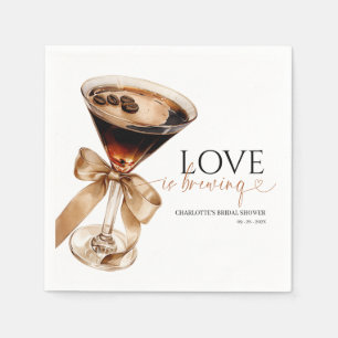Servilleta De Papel Espresso Martini Love is Breve Bridal Shower