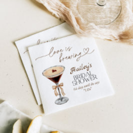 Servilleta De Papel Espresso Martini Love is Breve Bridal Shower
