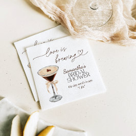 Servilleta De Papel Espresso Martini Love is Breve Bridal Shower