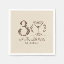 Servilleta De Papel Espresso Tini bit mayor 30 cumpleaños