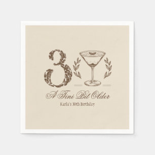 Servilleta De Papel Espresso Tini bit mayor 30 cumpleaños