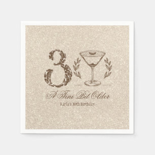 Servilleta De Papel Espresso Tini un poco más viejo Elegante cumpleaño