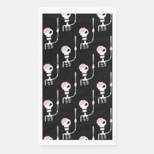 Servilleta De Papel esqueleto de Halloween con una espada 