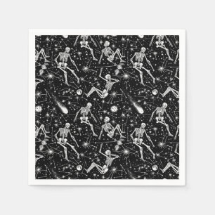 Servilleta De Papel Esqueletos en el fondo del espacio