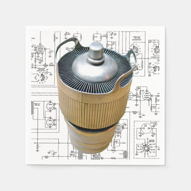 Servilleta De Papel Esquema de tubo de transmisión de cerámica (Anverso)