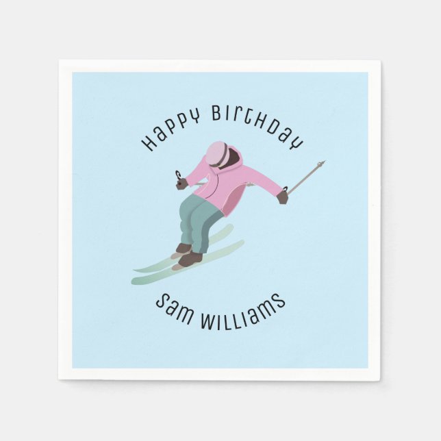 Servilleta De Papel Esquí (Anverso)